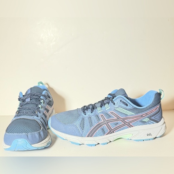 Asics Gel-Venture 7 Blue Women's Size 9.5 US Running Shoes Lace Up Sneakers - Picture 1 of 10
